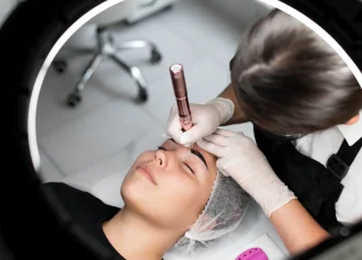 young-woman-going-through-microblading-treatment